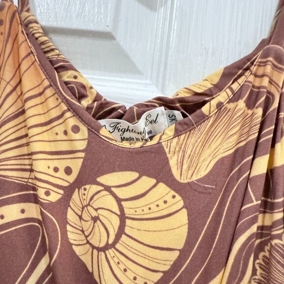 NWOT Fighting Eel brown shell jumper sz XS NEW - Picture 2 of 3